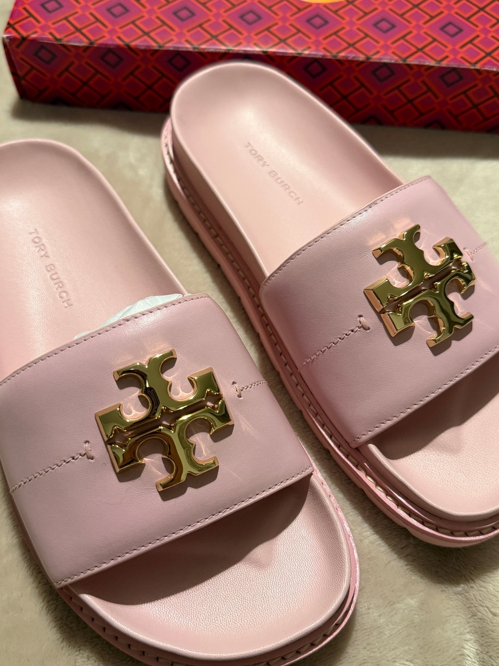 Tory Burch Women's Pink Slides